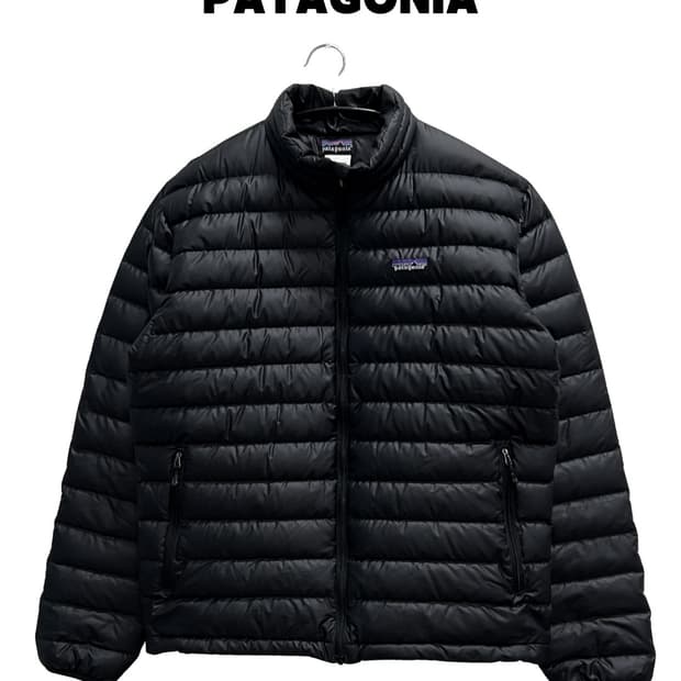 파타고니아 구스다운 경량 패딩 자켓 블랙