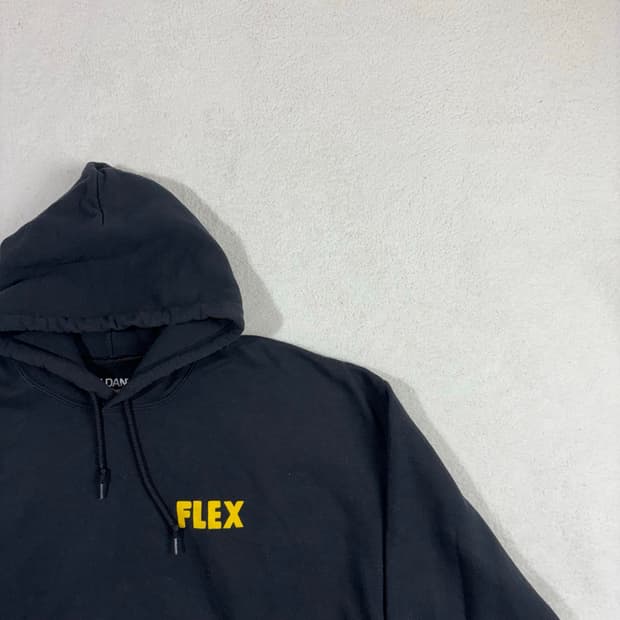 길단 염따 플렉스 프린팅 후드티