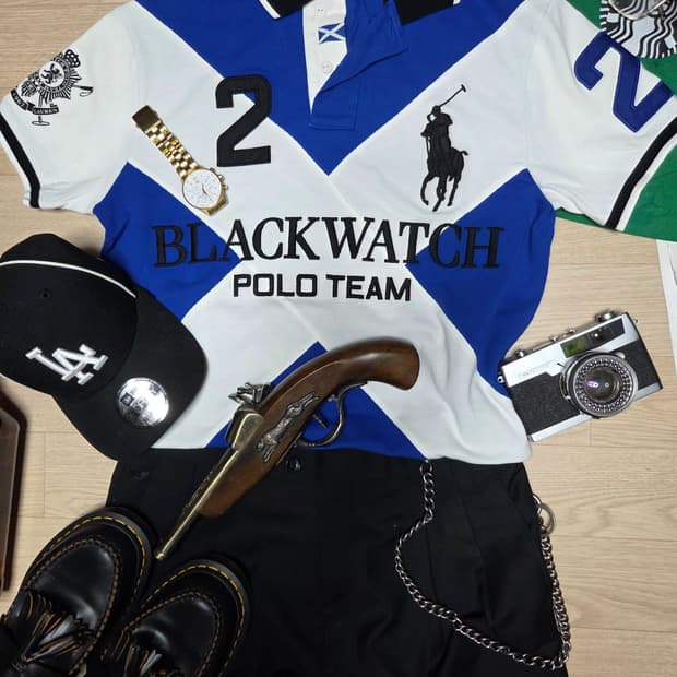 (화보촬영용 1회 착용) POLO RALPH LAUREN 카라티 반팔 티