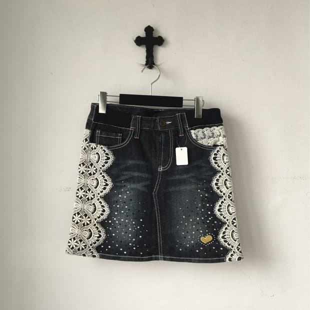 Crochet cubic point skirt