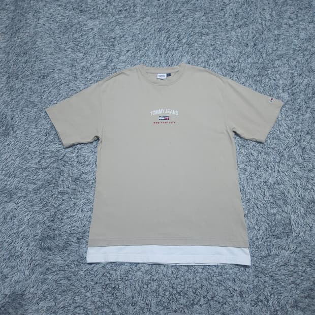 타미힐피거) M 남자 레이어드 반팔라운드티 / 왕눈이샵