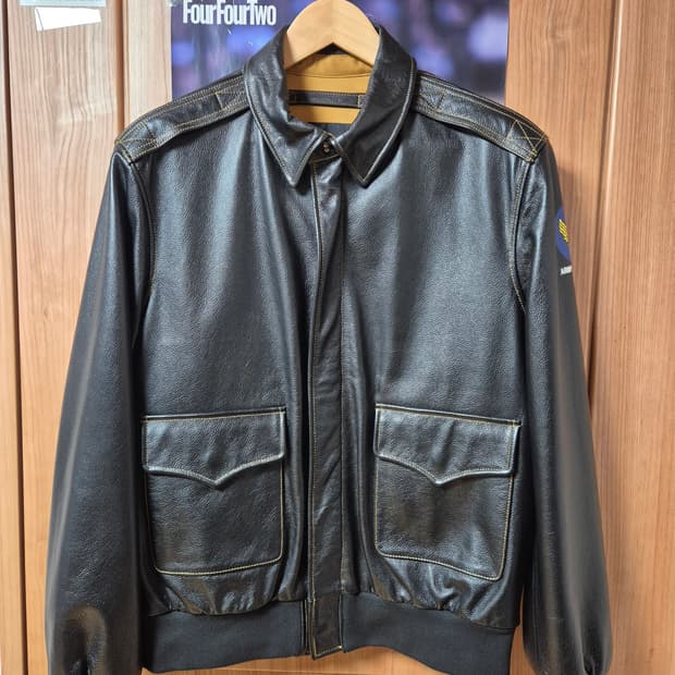 소가죽 A2 자켓 XL 블랙 A-2 자켓