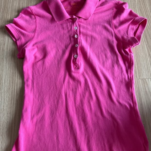빈티지 핀터깔 h&m 핫핑크 pk 빈팔 티셔츠