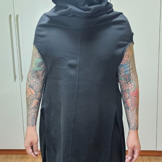 릭 오웬스 다크쉐도우 15/FW 하이넥 케이프(유니색스)