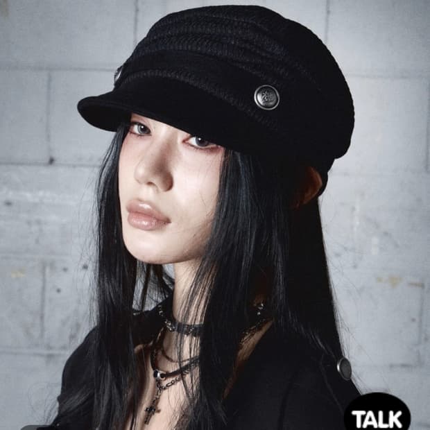 낫노잉 Draped Button Knit Cap