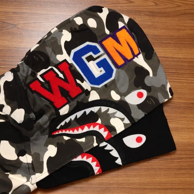 베이프 더블샤크후드집업 시티카모 새상품