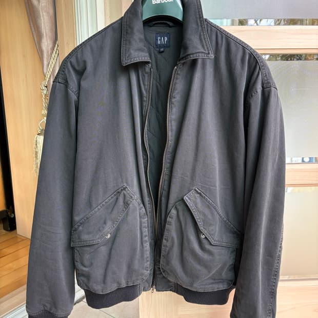 GAP Black Vintage Bomber Jacket