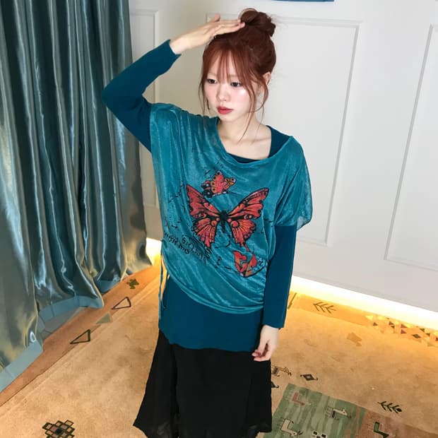 찾기 어려운 오묘한 터키 블루컬러 코디셋🦋