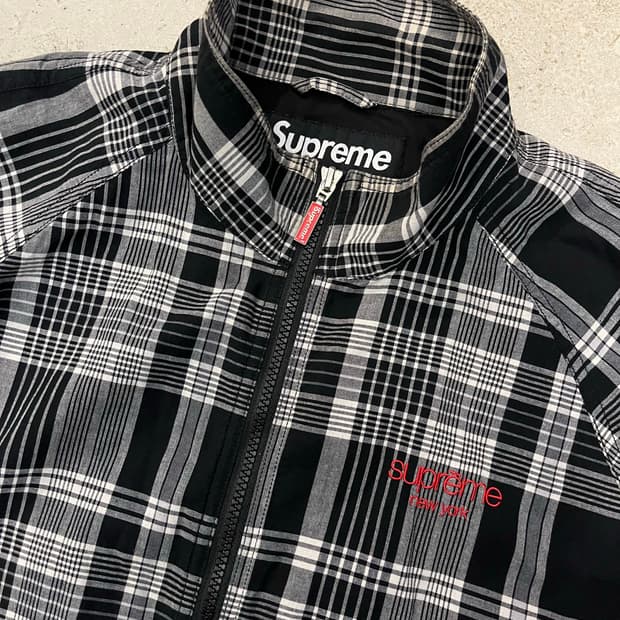 슈프림 마드라스 트랙자켓 