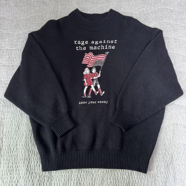 Vtg JPN rage against the machine 스웨터 니트