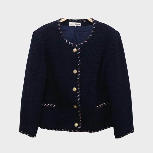 ALLEE 스티치포인트 울 혼방 트위드 자켓 64435