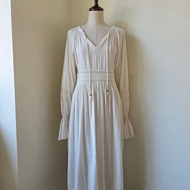 레이스 롱 원피스