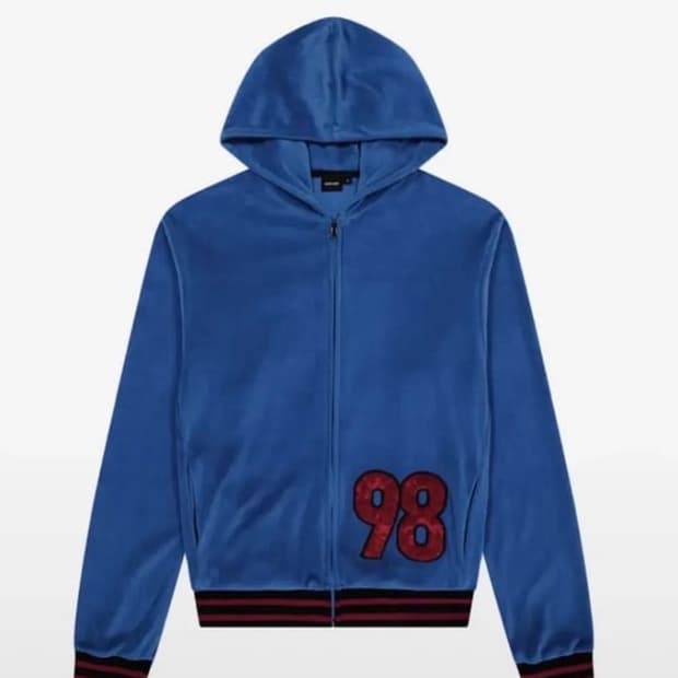 아캄 98 Patch Velour Zip-Up Hoodie 후드집업