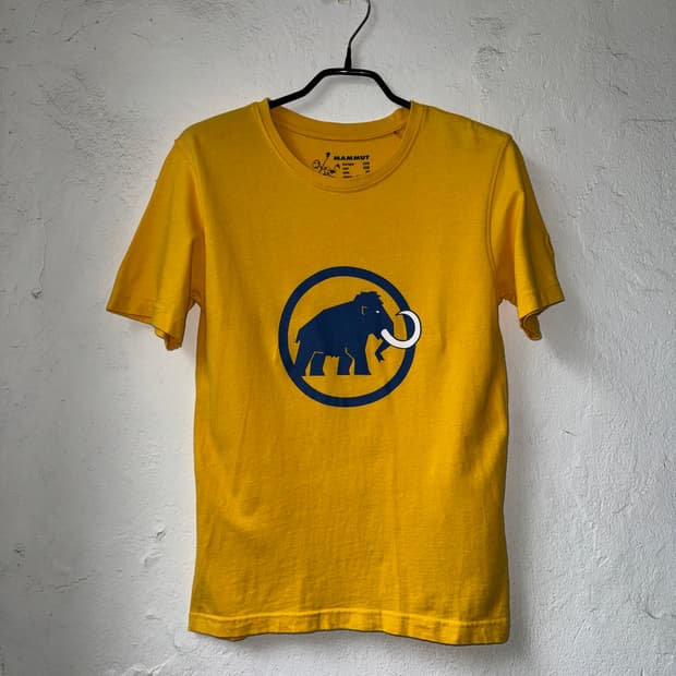 [S]Mammut 마무트 옐로우 맘모스 반팔티