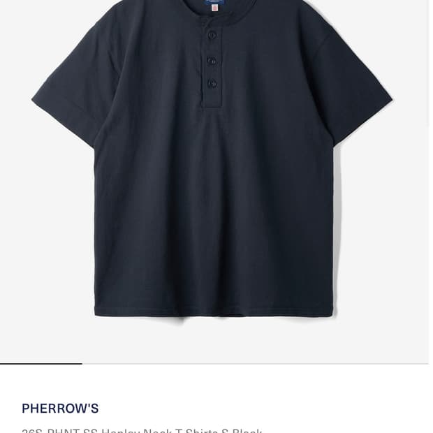 페로우즈 헨리넥 반팔 새상품