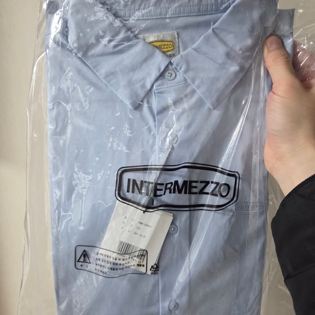 [100]인터메조 셔츠 스카이블루 미개봉품