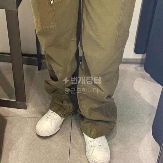 zara 자라 THE MACY 카고팬츠 S 카키색상 9632/257