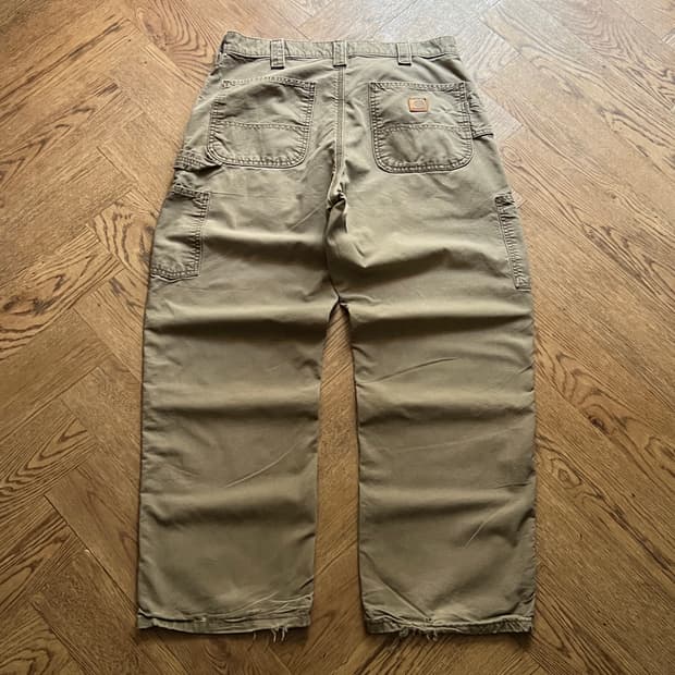 [34]칼하트 USA 덩가리핏 라이트브라운 카펜터 워크 팬츠