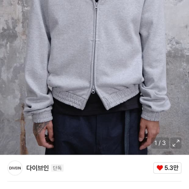 다이브인 후드집업