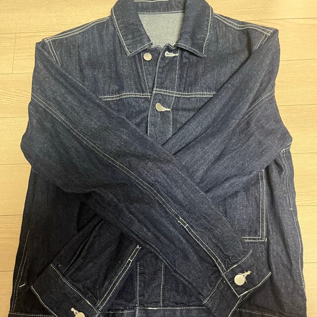 남자 크롭 데님자켓