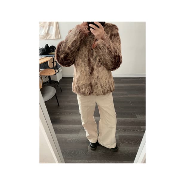 Reversible fur jacket