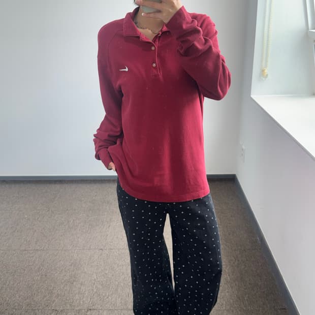 Nike 나이키 스몰로고 레드 후드집업