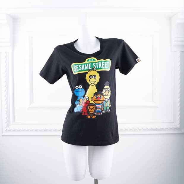Bape x Sesame Street 프린팅 반팔 티셔츠