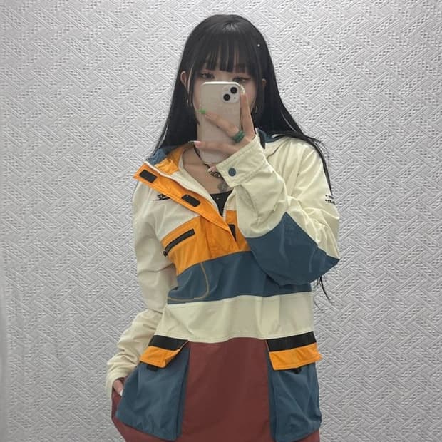 나이키 하이프 하이크 올드스쿨 레트로 반집업 바람막이 XL C09175