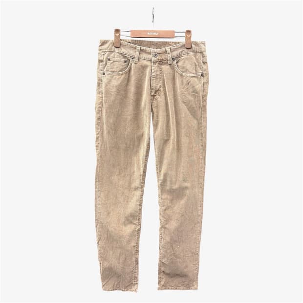 간트 스트레이트 코듀로이 팬츠 세미 로우라이 디테일 베이지