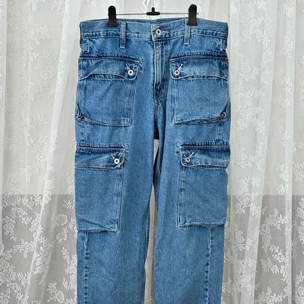 30) 리바이스 실버탭 카고 데님 팬츠