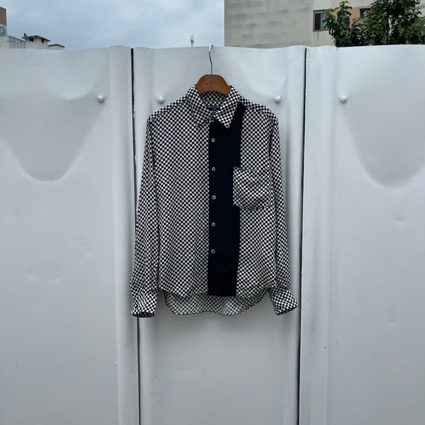 Comme des garcons Homme 체커보드 셔츠