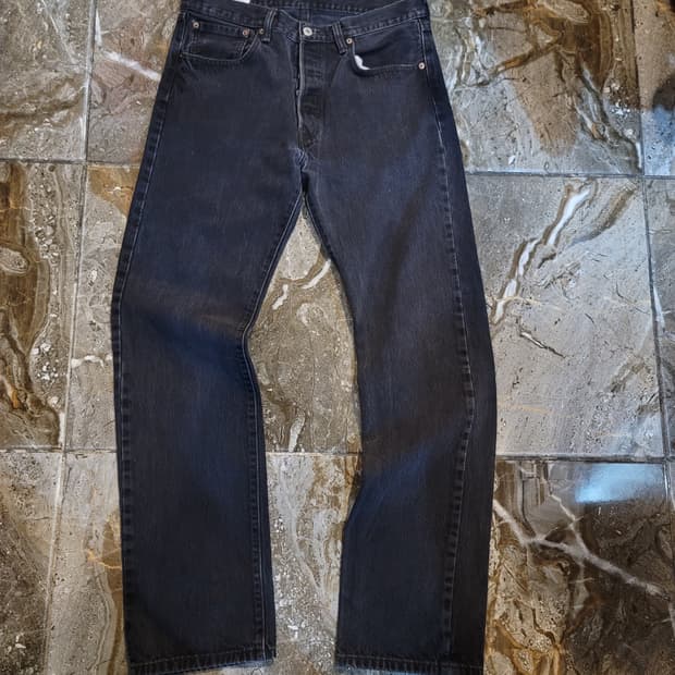 리바이스 흑청 데님팬츠 