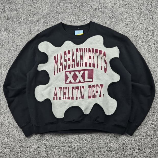 메사세츠 XXL에슬레틱 아플리케커스텀 맨투맨 (상세설명참조)/ 10084