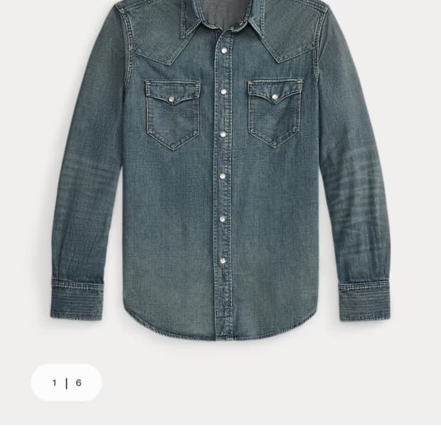 더블알엘 웨스턴셔츠