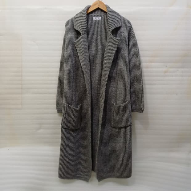 한섬 더에디터 알파카 울 롱 니트 자켓 코트 가디건 여성 S M 사랑봉봉