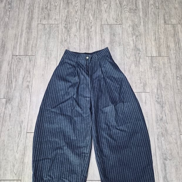 Pushpush 스트라이프 팬츠 네이비 l사이즈