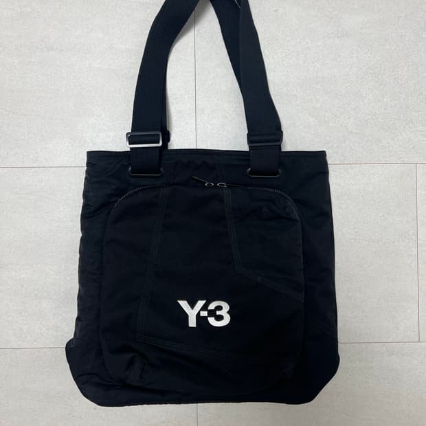 Y-3 블랙 토트백