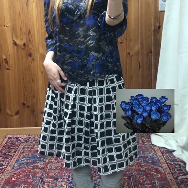 0029 - June Blue Rose Top