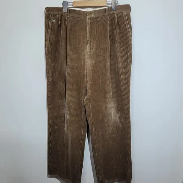 (36) 라코스테 골덴바지 브라운 코듀로이 팬츠 루즈핏 
