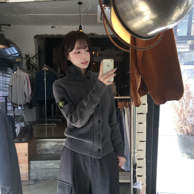 16164 - 스톤아일랜드 와펜 니트 가디건