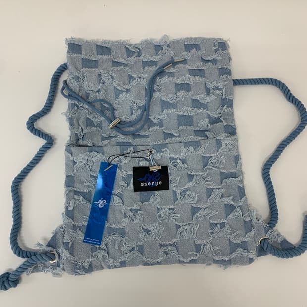 Checkerboard Denim Vagabond Bag
