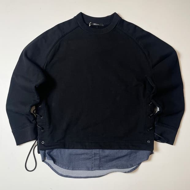 지오송지오 레이어드 셔츠 디테일 맨투맨 PN9535