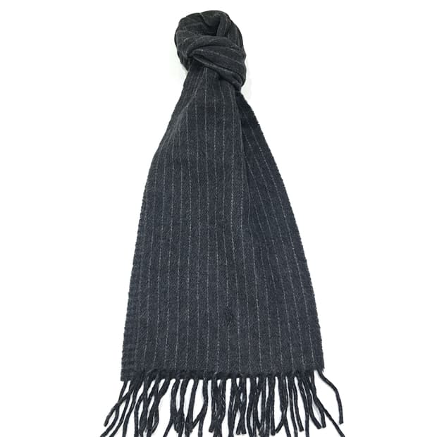 MX560 폴로 90s 이태리판 램스울 핀스트라이프 머플러 목도리