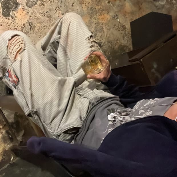 앙팡 리쉬 데프리메 ss24 Hickory Shuji 스트라이프 데님