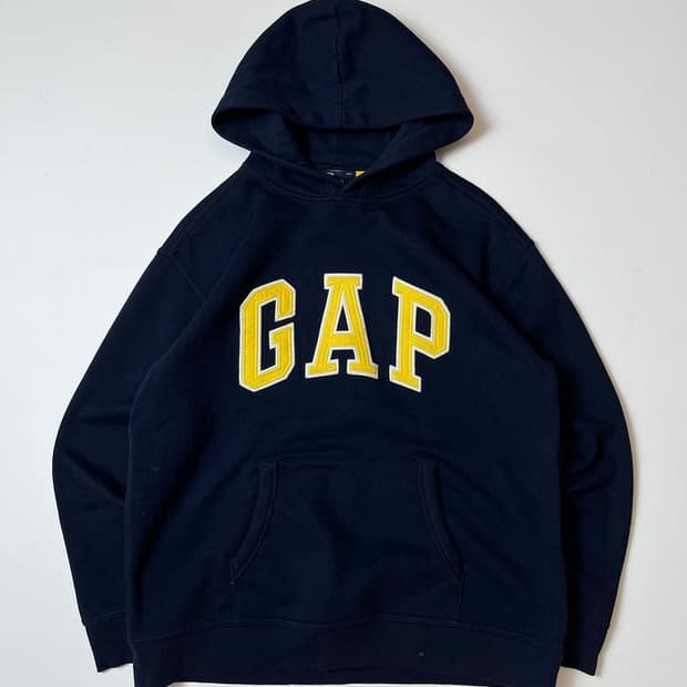 갭 스펠아웃 로고 오버 후드티 PN8740