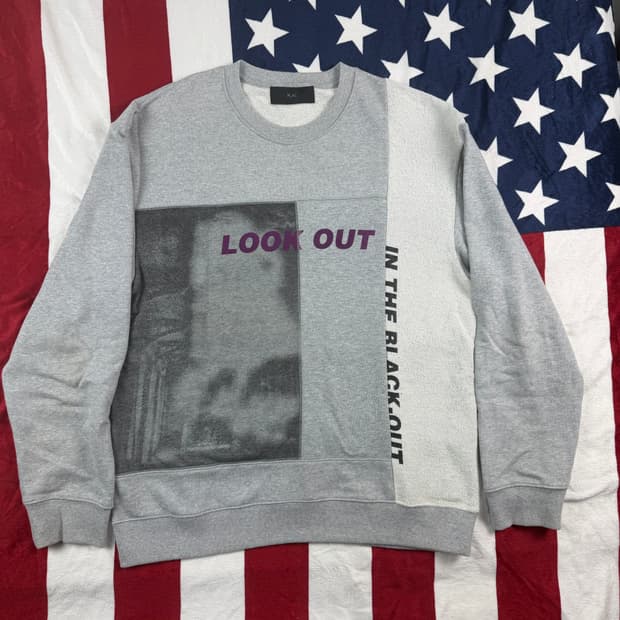 PLAC 패치워크 스웨트셔츠 M  상태좋음