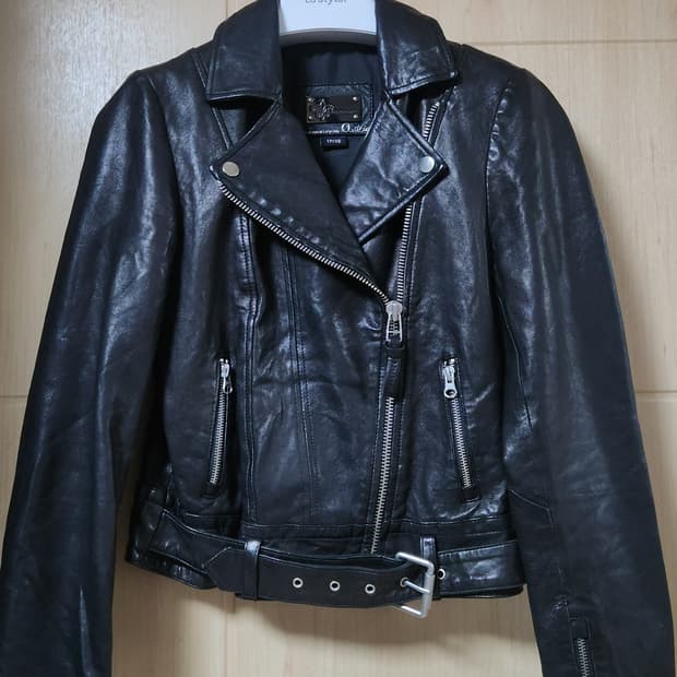 Mackage 램스킨 가죽 여성 라이더자켓 55