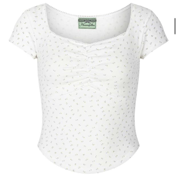 플리즈노팔로우 데이지탑 화이트