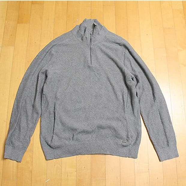 알마니 익스체인지  면니트 반집 XXL