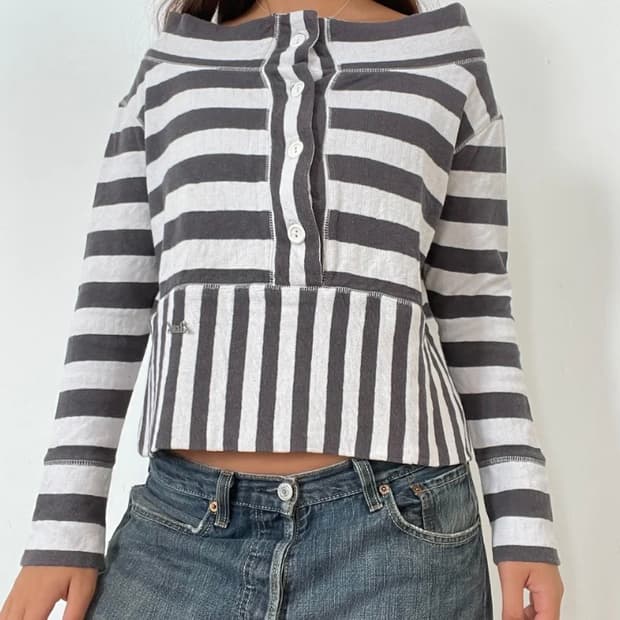 디젤 스트라이프 오프숄더